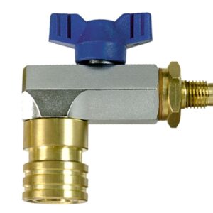 VANNE DE SERVICE 1/4″ AUTO BLEU R134 REFCO